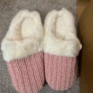 Amazon Pink and Cream Women's Slippers